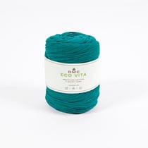 Pelote de fil à tricoter 100 % coton - DMC - Eco Vita T-shirt - Petrol