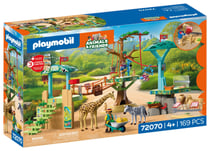 PLAYMOBIL® - Zoo : Parc aventure au milieu des animaux sauvages - 72070