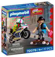 PLAYMOBIL® - Course-poursuite en moto - 72079 - Les policiers