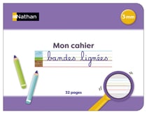 Bandes lignées - Mon cahier 3 mm