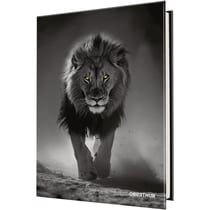 Agenda scolaire journalier 2026/2027 Oberthur - 12 x 17 cm - Sauvage lion