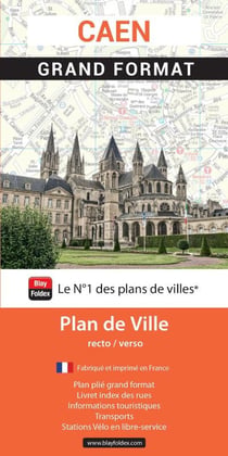 Caen : Grand format : Plan de ville (édition 2026)