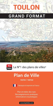 Toulon : Grand format : Plan de ville (édition 2026)