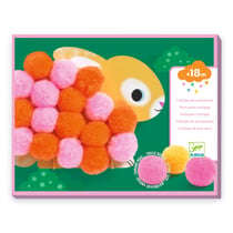 Pompons Djeco - animaux et ronds