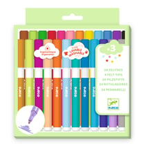 Lot de 24 feutres super lavables - Djeco