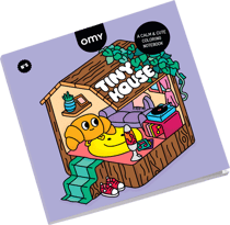 Livre de coloriage Cozy Art Tiny House - Omy