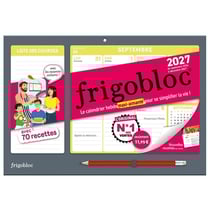 Frigobloc : Hebdomadaire : Compact - avec 70 recettes (édition 2027)