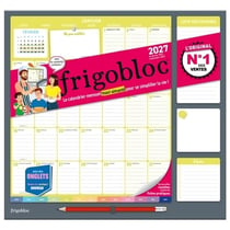Frigobloc : Le calendrier mensuel maxi-aimanté pour se simplifier la vie ! (édition 2027)