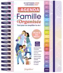 L'agenda 2027 de la famille organisée avec onglets ! (de sept. 2026 à déc. 2027)