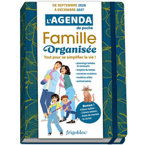 L'agenda de poche 2027 de la famille organisée - bleu (de sept. 2026 à déc. 2027)