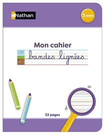 Bandes lignées - Mon cahier 3 mm à la française