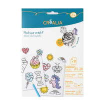 Feuilles de plastique créatif translucides pré-imprimées A5 x2 - Thème Floral