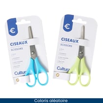 Ciseaux 13 cm - Lames acier inoxydable  - Ambidextre - Cultura