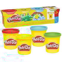 Lot de 4 pâtes à modeler couleurs vives - Play-Doh