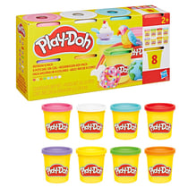Lot de 8 pâtes à modeler arc-en-ciel - Play-Doh