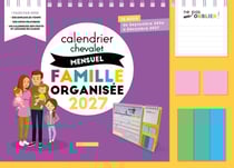 Calendrier chevalet mensuel Famille organisée