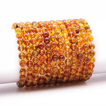 Bracelet Camille Ambiance nature - ambre miel 