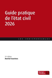 Guide pratique de l'état civil (édition 2026)