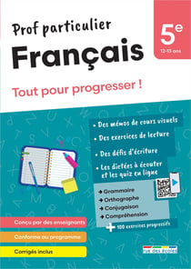 Prof particulier : Français : 5e - Tout pour progresser !