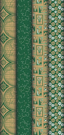 Lot de 2 rouleaux de papier cadeau Clairefontaine - Explore - kraft - 0,70 m