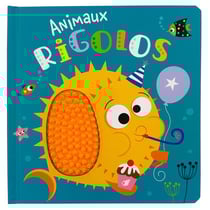 Livre a toucher en silicone - animaux rigolos