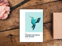 Peindre un oiseau sur un mur