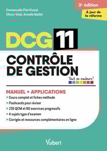DCG 11- Contrôle de gestion : Manuel et Applications - Réforme 2026-2027 : Maîtriser les compétences et réussir l'examen
