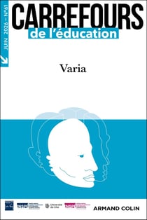 Carrefours de l'éducation n.61
