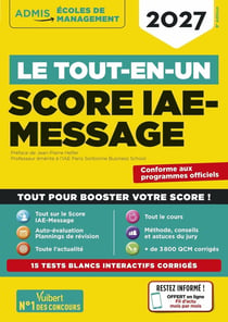 Le tout-en-un Score IAE-MESSAGE - Sélection 2027 : 15 tests blancs interactifs
