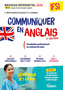 Communiquer en anglais en IFSI à l'oral et à l'écrit - Santé et soins : Nouveau référentiel 2026 - UE E2 Langue vivante