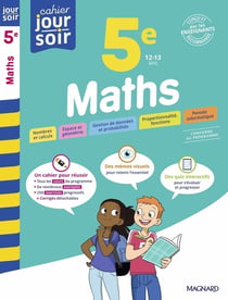Cahier du jour / cahier du soir : Maths : 5e - Conçu et recommandé par les enseignants
