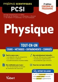 Physique : PCSI - Tout-en-un : Cours - Synthèse - Méthodes détaillées - Exercices corrigés (2e édition)