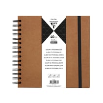 Album Clairefontaine - 20 x 20 cm - 400 feuilles - 200 g/m² - Kraft