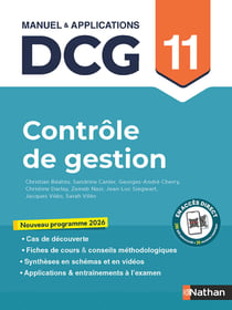 DCG : Contrôle de gestion - Épreuve 11 - Manuel & applications (édition 2026)