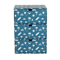 Organiseur 3 tiroirs - Sport - 15,5 x 9,5 x 22 cm - Cultura