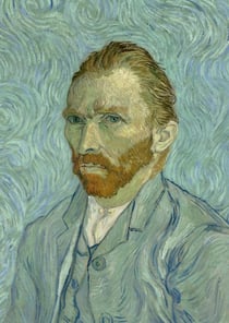 Notizbuch A4 blanko Hardcover - Motiv "Selbstporträt" Vincent van Gogh - 100 Seiten - FSC Papier : Notebook Journal Diary A4 weißes Papier unliniert - 100 Seiten - 90g/m² - Geschenkidee