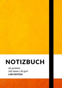 Notizbuch A5 punktiert - 100 Seiten 90g/m² - Soft Cover - FSC Papier : Notebook A5 dotted / gepunktet