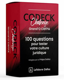 Codeck Challenge : Grand'O CRFPA. - 100 questions pour tester votre culture juridique (2e édition)