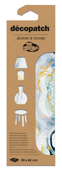 Lot de 3 feuilles Décopatch - Ref n°797 - 30 x 40 cm