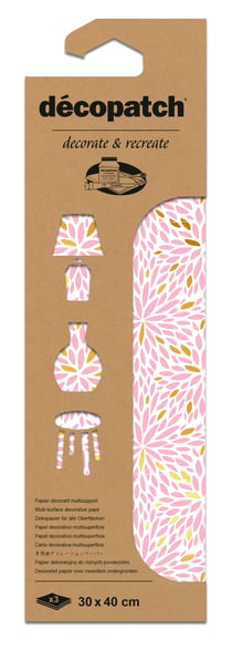 Lot de 3 feuilles Décopatch - Ref n°940 - 30 x 40 cm