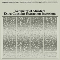Geometry of Murder Extra Capsular Extraction Inversions - édition colorée