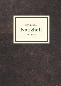 Dünnes Notizheft A5 liniert - Notizbuch 30 Seiten 90g/m² - Softcover schwarz - FSC Papier : Notebook A5 liniert - weißes Papier