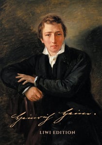 Notizbuch für Autoren - schon gestaltet mit Leseband - A5 Hardcover liniert - "Heinrich Heine" - 100 Seiten 90g/m² - FSC Papier : Notebook A5 - Journal gebunden - Denk ich an Deutschland in der Nacht