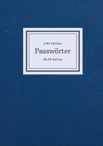 Notizbuch für Passworter - klein A5 - Organizer liniert 2 Spalten - 30 Seiten - FSC Papier : Passwortbuch - Papierqualität 90 g/m² - Passwort Manager analog