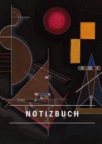 Notizbuch klein A5 Blanko - Notizheft 44 Seiten 90g/m² - Softcover Wassily Kandinsky "Leicht im Schwer" - FSC Papier : Notebook A5 Blanko weißes Papier