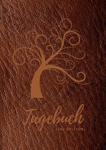 Tagebuch für Männer und Frauen - A5 liniert - 100 Seiten 90g/m² - Soft Cover Motiv Baum braun - FSC Papier : Diary - A5 - Paperback