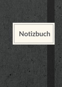 Notizbuch für die Arbeit - A5 liniert - 100 Seiten 90g/m² - Soft Cover anthrazit meliert - FSC Papier : Notebook for work - A5 lined - white paper