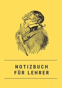 Notizbuch für Lehrer - A5 - schon gestaltet mit Leseband - Hardcover blanko - 100 Seiten 90g/m² - Wilhelm Busch - FSC Papier : Notebook A5 Hardcover blanko für Lehrerinnen und Lehrer