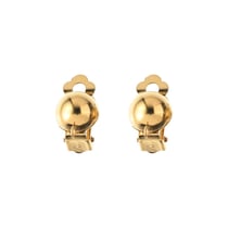 Boucles d'oreille clip Créalia - Acier - Or - Ø 12 mm