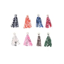 8 charms pompoms - Créalia - Bandana